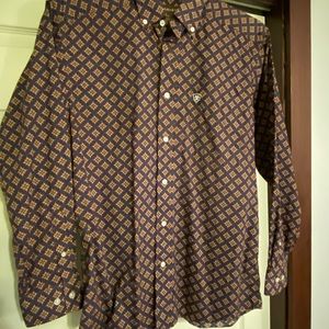 Arita long sleeve pattern shirt size Small